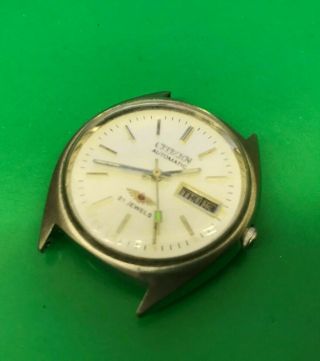 Vintage Retro Citizen Automatic Gents Wristwatch Date/day Function
