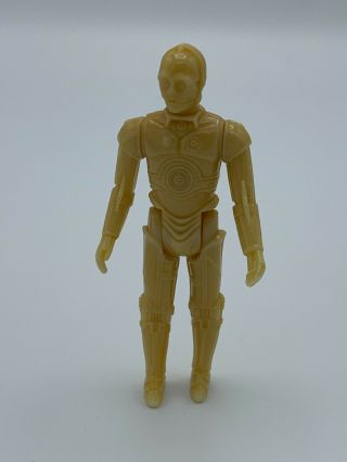 Vintage Kenner STAR WARS Custom Prototype C - 3PO figure,  NR,  Milky Yellow C - 3P0 2