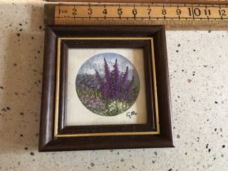 Vintage Embroidery,  Small Vintage Embroidered Picture By Gill Michelmore