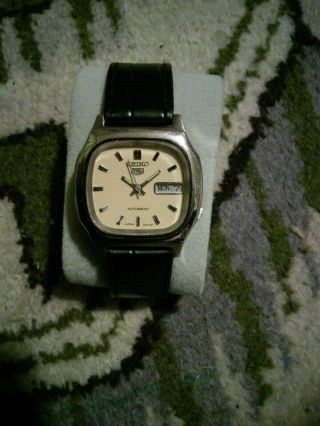 Mens Seiko 5 Day Date Automatic Watch