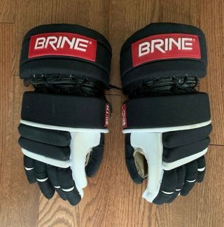 Vintage Brine L - 35 Lacrosse Gloves - Black