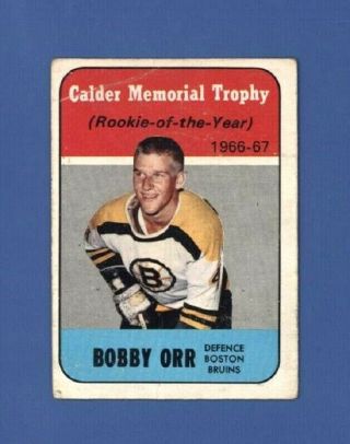 1967 - 68 Topps Bobby Orr Calder Trophy 118 Vg Boston Bruins Hof