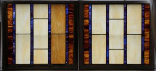 Large Antique stained glass window 31.  25 