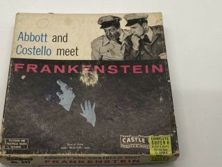 Vtg Abbott And Costello Meets Frankenstein 8mm Film Reel