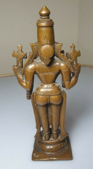 A Stunning 16th /17th Century Bronze Figure Of Vishnu. 3