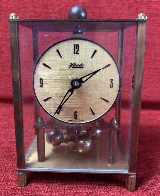 Vintage West Germany Mantle Kieninger Obergfell Kundo Clock