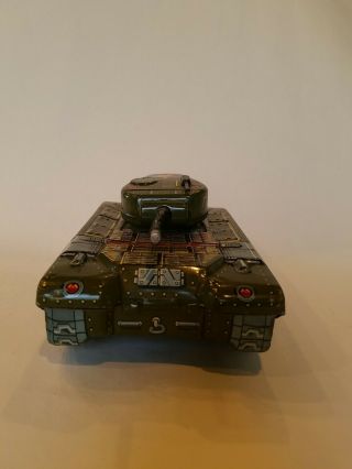 Vintage Tin US Army M - 4 Toy Tank 3