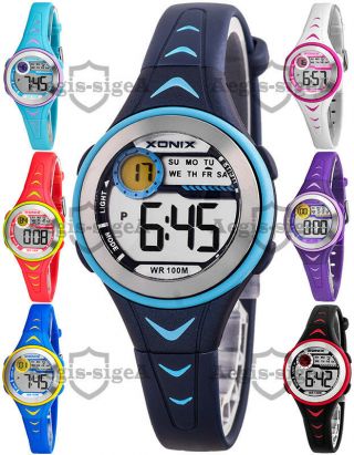 Digital Wrist - Watch,  Rubber Strap,  Women And Girls,  Xonix - Water Resistant 100m
