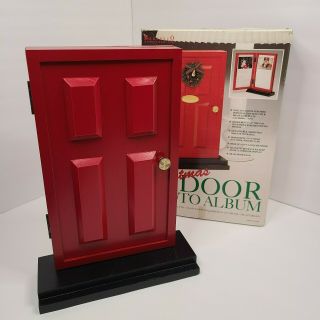 Vintage 1990s International Red Christmas Door Photo Album