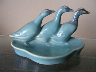 Vintage Beswick Blue Ducks Trinket Pin Dish