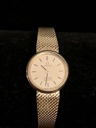 Vintage Womens Omega Deville Quartz Watch 10k Gold Filled