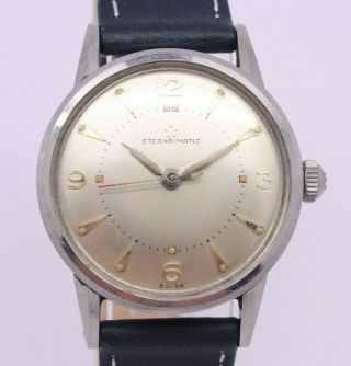 Vintage Eterna - Matic Automatic Mens 30mm Stainless Steel Watch Dial