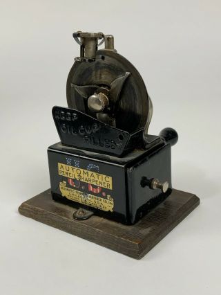 Antique Us Automatic Pencil Sharpener Patented 1907