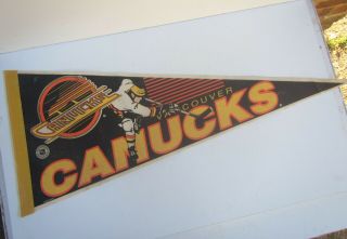 Vintage Nhl Vancouver Canada Canucks Ice Hockey Team Flag
