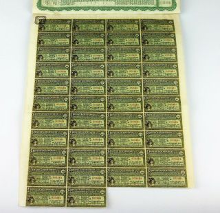 Chinese Government 5 Reorganisation Gold Loan Bond - £20 Coupons Antique 1913 6