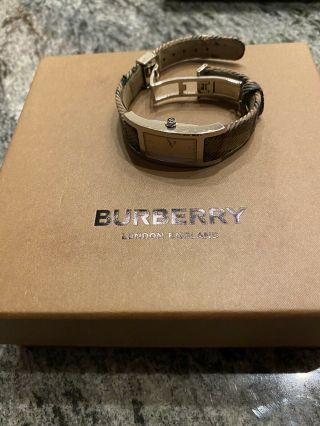 Authentic Burberry Nova Plaid Women’s Watch With Box
