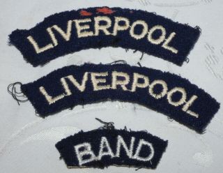 Vintage Jewish Lads Brigade Jlb Liverpool Band Shoulder Titles Patch Badge