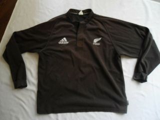 Vintage Zealand All Blacks Adidas Rugby Jersey Shirt 2xl