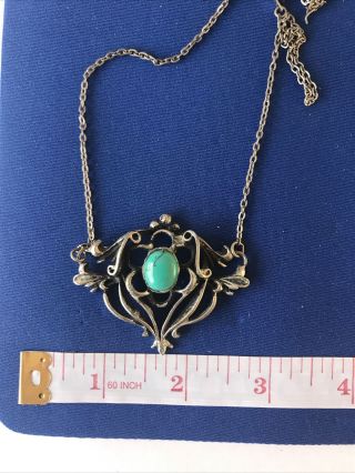 Vintage Jewellery Art Nouveau Style Necklace (h)