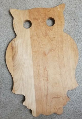 Vintage Cutting Board In The Shape Of An Owl