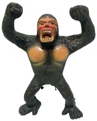 Vintage 1970s King Kong Gorilla Kaiju Monster 7 " Rubber Figure Hong Kong