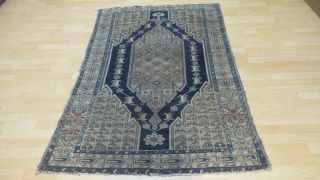 Antique Persain Carpet Rug Hand Made Oriental Wool Shirvan 6ft 1 " X 4ft 3 C1880