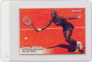 Serena Williams 2003 Netpro Glossy Rookie Card Rc G - 1 Limited To 5000