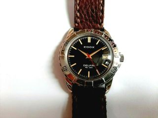 Vintage EDOX Delfin men ' s watch,  DIVER Style,  AUTOMATIC,  SWISS made,  Eta 2836 - 1. 2