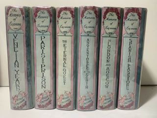 Memoirs Of Casanova,  Complete Set Vol.  1 - 6 Vintage Hardback Trans.  Arthur Machen