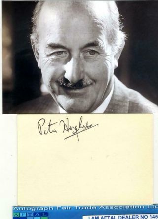 Peter Hughes Vintage Signed Card Aftal 145