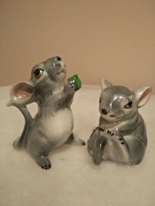 Vintage Retro Vintage Collectable Salt And Pepper Shakers Cute Mice Japan