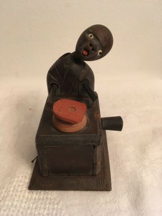 Vintage Kobe Doll Mechanical Toy Hand Carved Man W/demon In Pot 4 Of 11