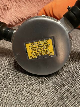 Aqua Lung Dw Mistral - U.  S.  Diver’s Vintage Double Hose Regulator