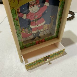 Vintage YAP’s 1981 Christmas Dancing Santa Music Box Seasons Greetings 2