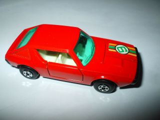 Matchbox Lesney Superfast 62 Renault 17tl In Bright Red,  " 9 " Label,