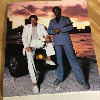 1986 Miami Vice Wall Calendar 12 