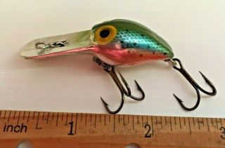 Vintage Pre Rapala Storm Pee Wee Wart Rainbow Trout Color