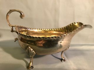Small Antique English Sterling Silver Sauce Boat London 1791 George Iii