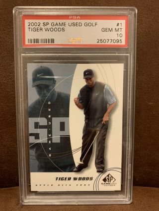 2002 Sp Game Tiger Woods 1 Psa 10 Low Pop /29 2nd Year Card