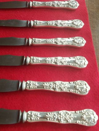 6 Tiffany & Co.  ENGLISH KING STERLING Bird Knife (only handles are sterling) 5