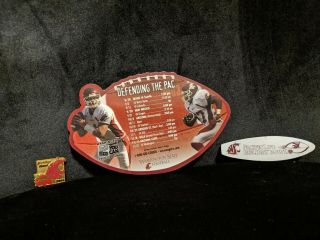 Vintage Washington State Cougars 2003 Holiday Bowl Pin Gift Pack W/ 2 Magnets