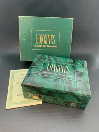 Vintage Longines Watch Box And Book