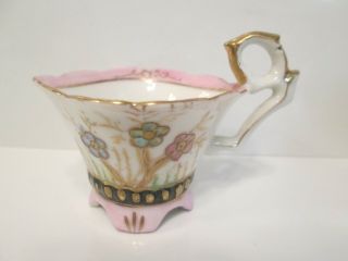 SET of 8 Antique Vintage VICTORIAN SMALL TEA CUPS & Teapot CHRISTMAS ORNAMENTS 2