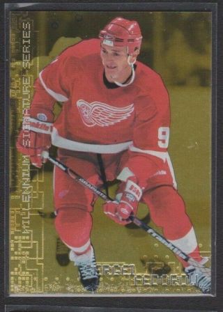 1999 - 00 Be A Player Millennium Signature Series Gold Proof 89 Sergei Fedorov /1