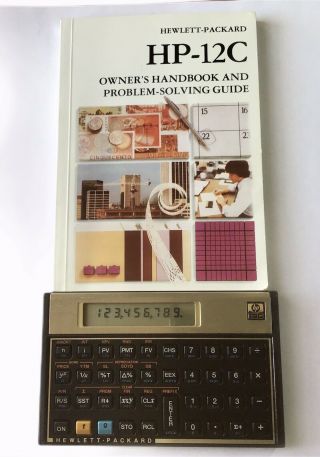 Hewlett Packard Hp - 12c Financial Scientific Calculator - Vintage