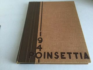 Vintage 1940 Hollywood High School Yearbook The Poinsettia Actor Jason Robards