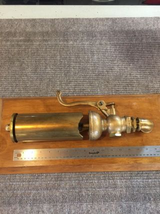 Antique Brass Steam Whistle Three Chimes
