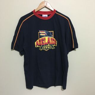 Adelaide Crows Vintage Logo Afl Football T - Shirt Mens Large