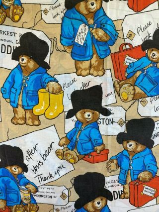 Vintage Paddington Bear doona Cover 2