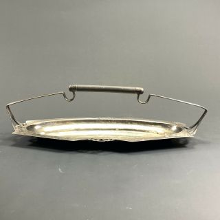 VINTAGE c.  1920 ' s ART DECO PARAMOUNT SILVER PLATE SERVING PLATTER TRAY 3
